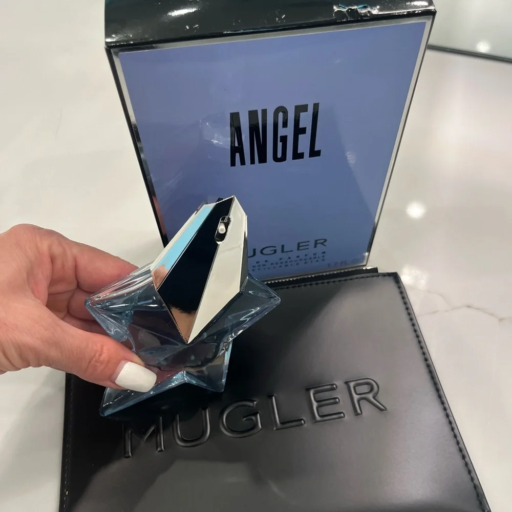 MUGLER ANGEL EAU DE PARFUM 1.7 FL OZ  Open Box and Pouch - Picture 3 of 7